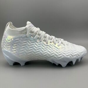 Under Armour Spotlight Pro Football Cleats Men Size 10 White Iridescent NEW